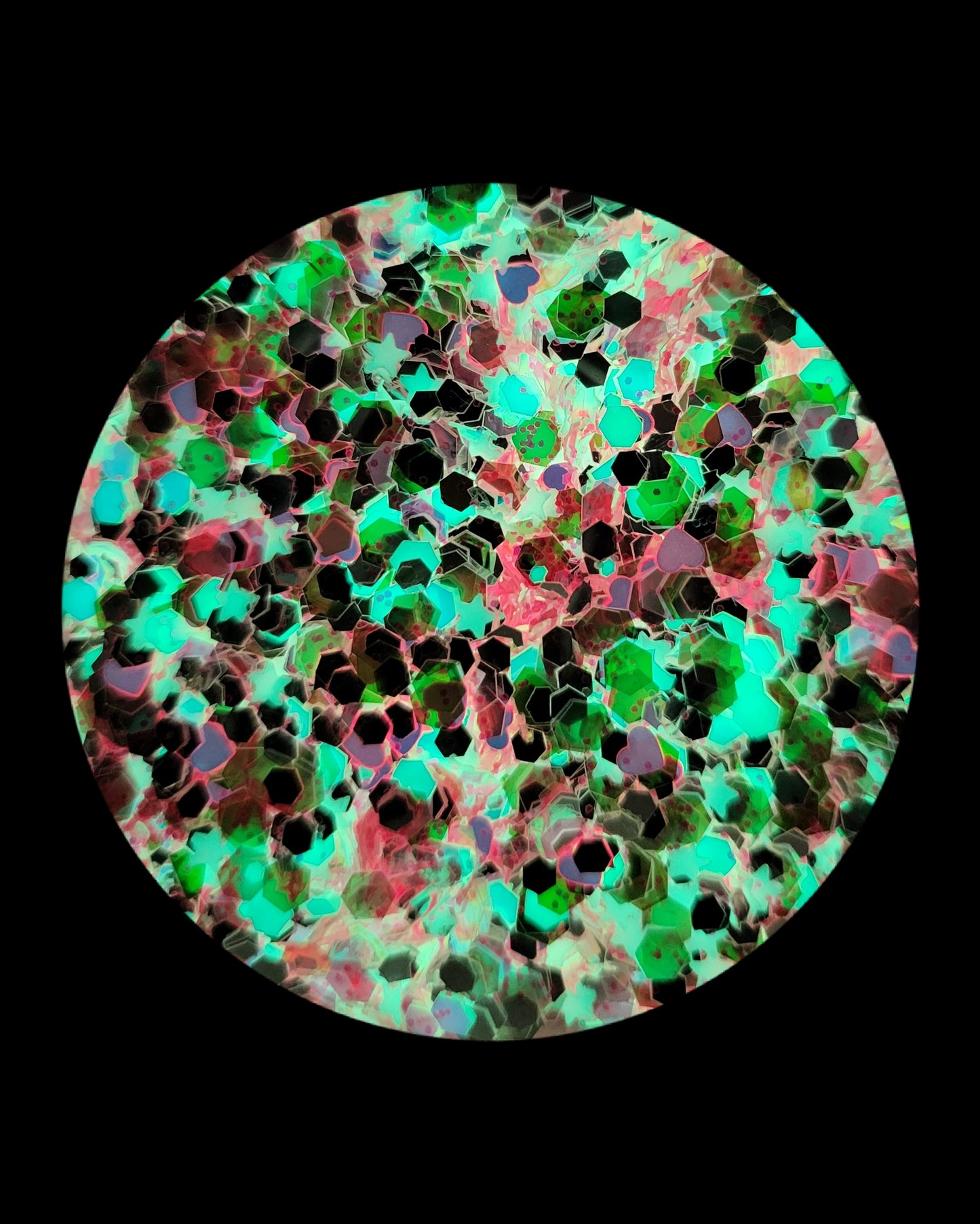 Pink Voltage - Glow Glitter Mix