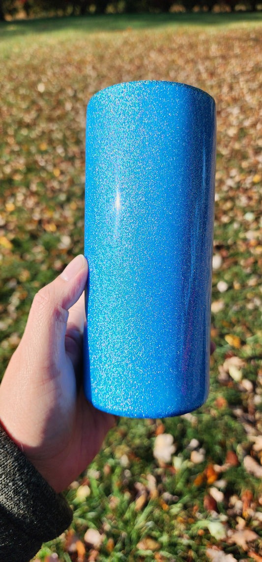 15 oz Can Koozie - Glittered (Blue)